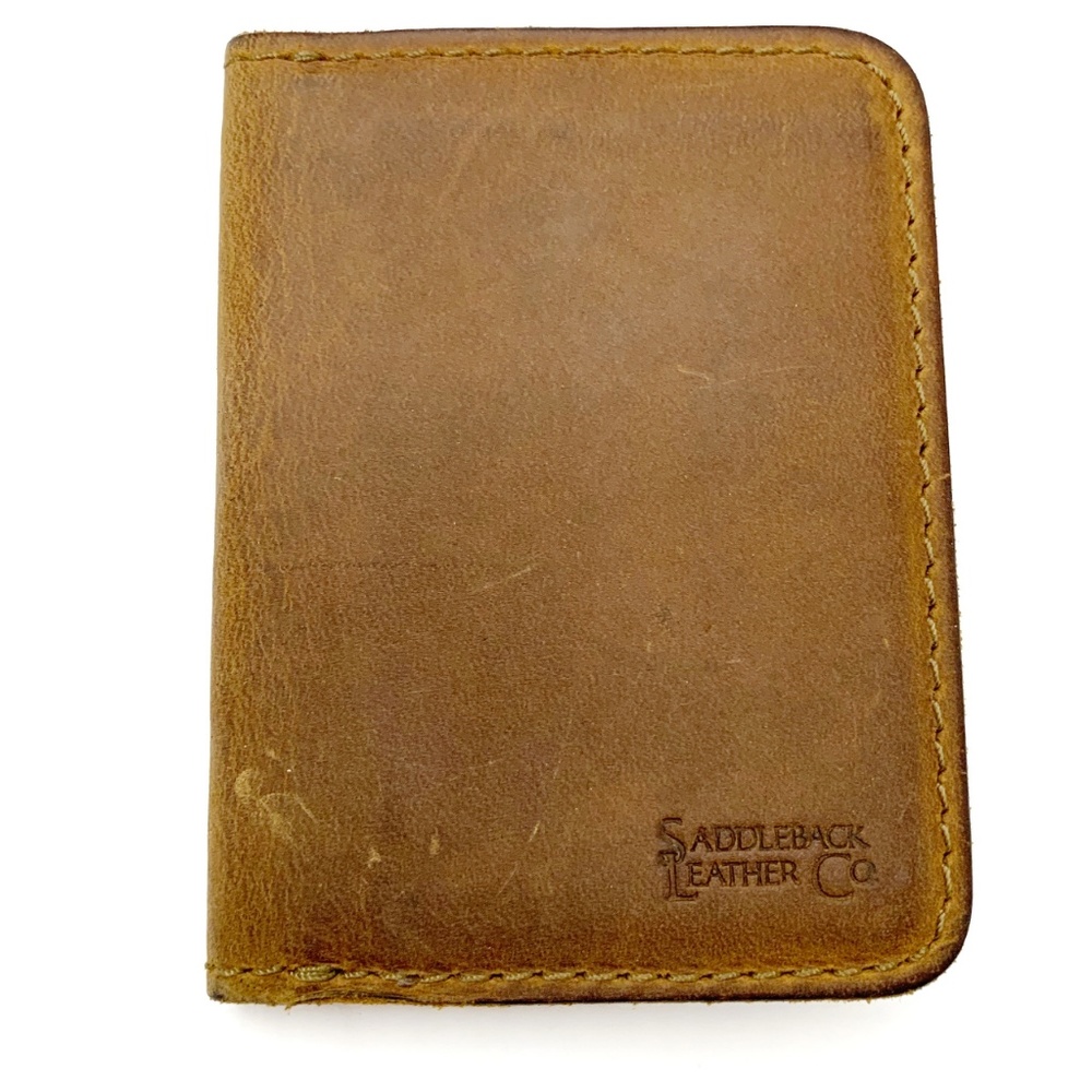 Saddleback Leather Card Holder Minimalist Wallet - Picture 8 of 8